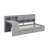Wooden L-Shape Daybed With Cabinets & Drawers, Multi-Functional Study Desk & Built-In Bookshelf-1930173629