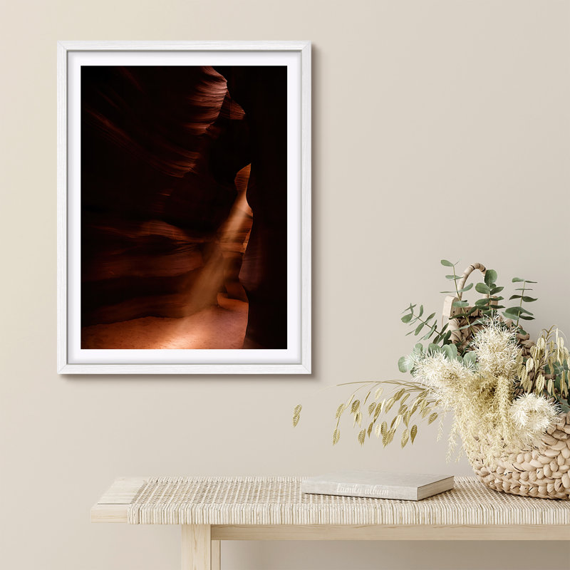 Reproduction d'art paysage encadrée pour la nature, H 10 po x l 8 po, Blanc
