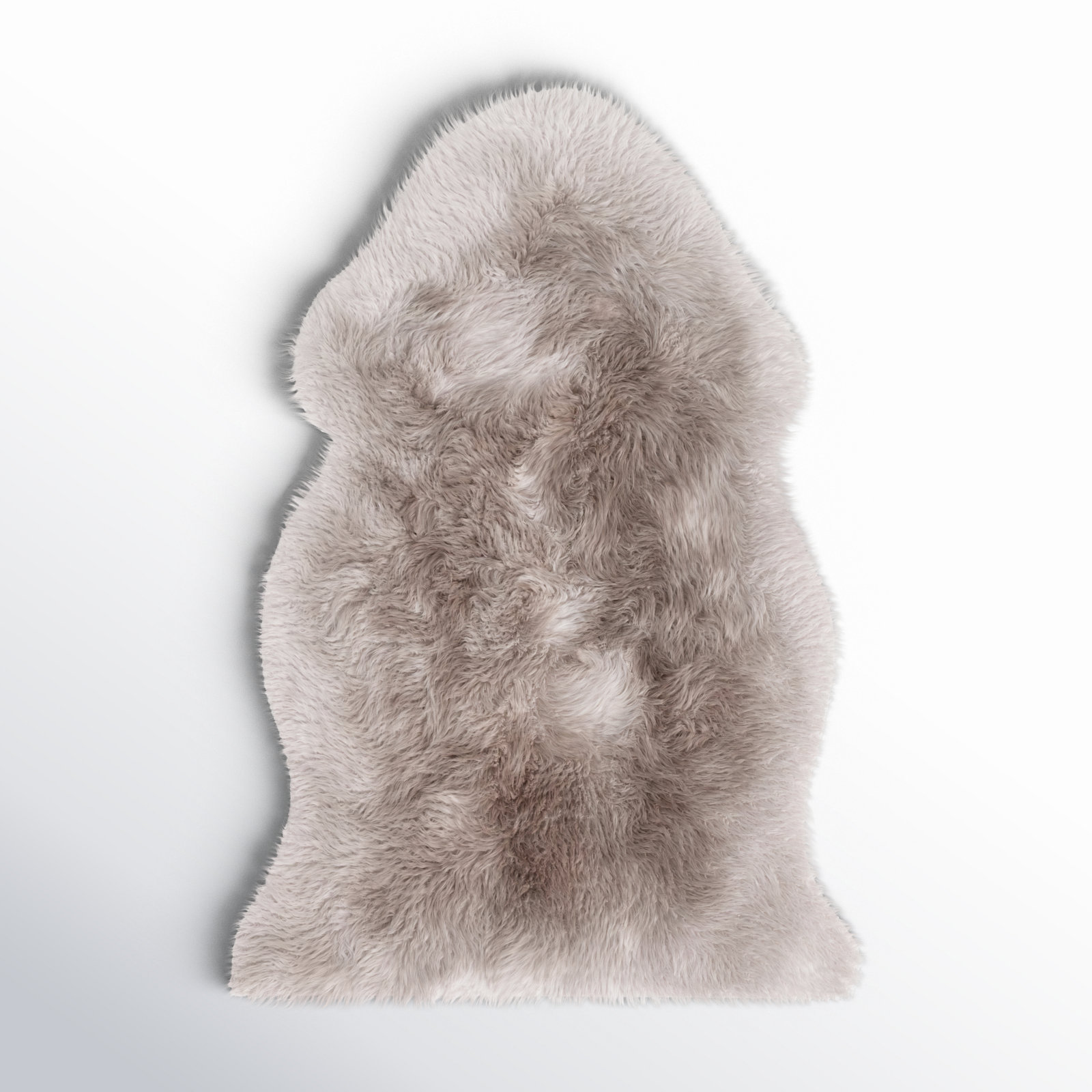 Kenmar Handmade Sheepskin Rug, Novelty 2' x 3'