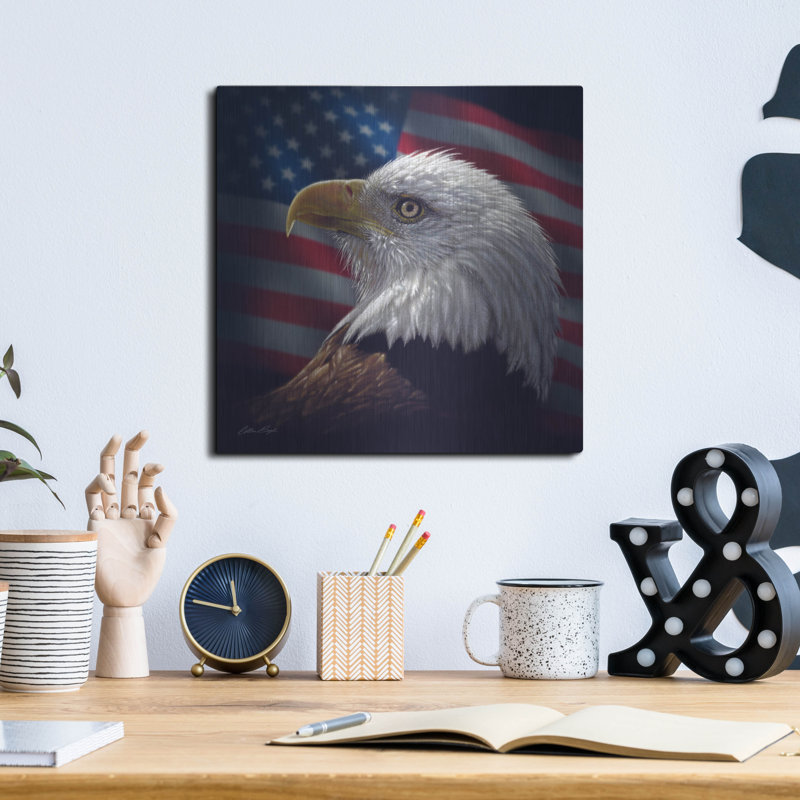 «American Bald Eagle» par Collin Bogle, H 12 po x l 12 po