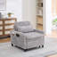 Fauteuil club en velours côtelé avec coussin-81531899