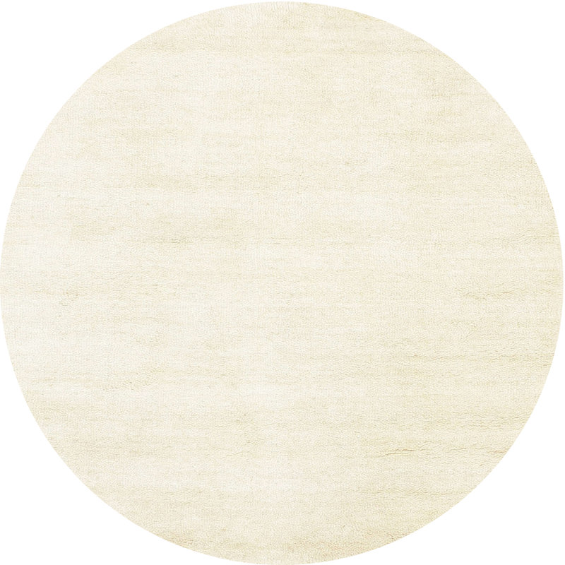 Surface beige contemporaine tapis, Rond 3 pi