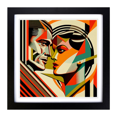 Lovers Constructivism No.1 - Framed Print