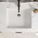 DeerValley Ursa 20" X 15.6" Rectangular Vitreous China Undermount Bathroom Sink with Overflow