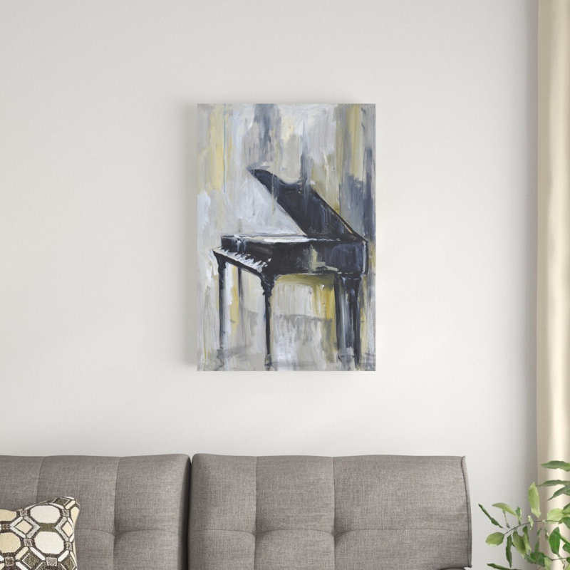 Piano en or I, H 30 po x l 20 po