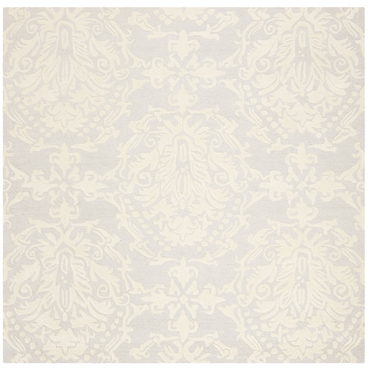 Keyesport Blossom Hand Tufted Wool Damask Rug