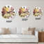 Park Road avec arbres d'automne - horloge murale Country-1318187351