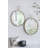Iron Frame Vertical Round Mirror