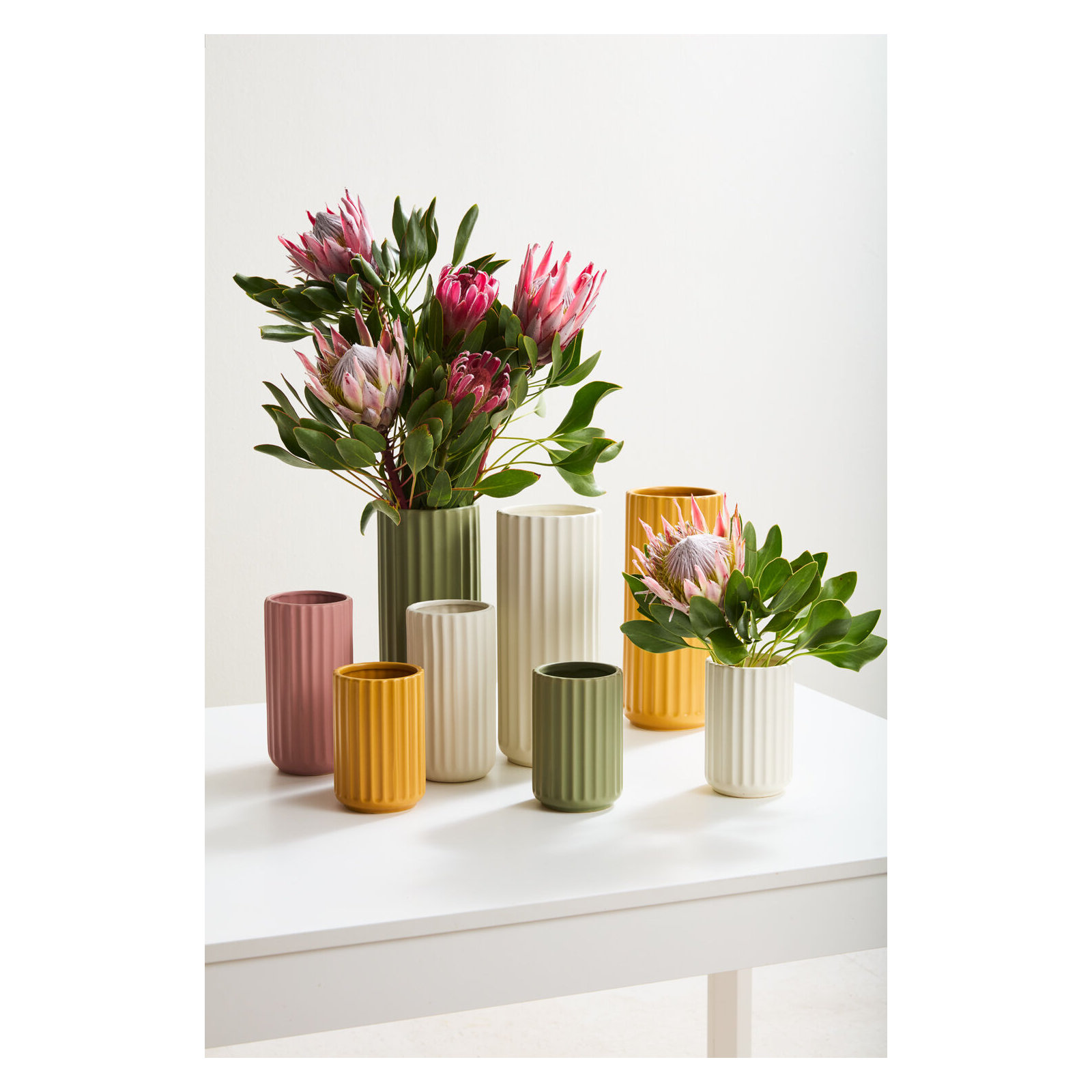 Beam Vase 5"x 12", Green