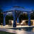 10 pi. L 10 pi. D Pavillon de jardin en acier-111986165