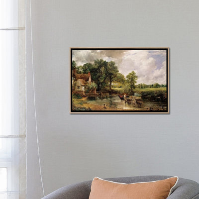 The Hay Wain, 1821 by John Constable - Floater Frame Print on Canvas