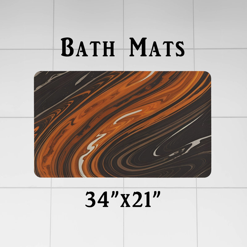Rideau de douche abstrait, H 83 po x l 70 po