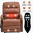 Power Brown Leatheraire Lift Recliner Chair Dual Motor Infinite Position Up To 350 LBS-1288571762