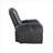 Recliners: Modern Power Motion Recliner with Bluetooth, Wireless Charger &amp; Cooling Cupholder | Dark Gray Faux Leather | Synthetic Wood