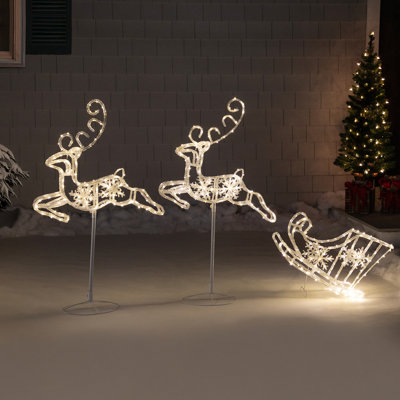 Décoration de Noël musicale afro-américaine illuminée et animée - 32 po