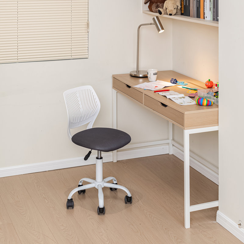 Chaise de bureau ergonomique à roulettes Ebern Designs, Gris anthracite