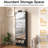 Modern Sleek 5-tier Flip-down Shoe Cabinet With Mirror Door & Double-layer Plastic Racks