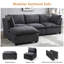 Canapé modulaire rembourré 4 pièces Airiana-313055248