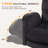 Black Velvet Cross-Legged Office Chair with Flip-up armrests,Swivel Criss Cross Executive Chair with 2 Side Pockets, Modern Vanity Chair with Wheels-117671836