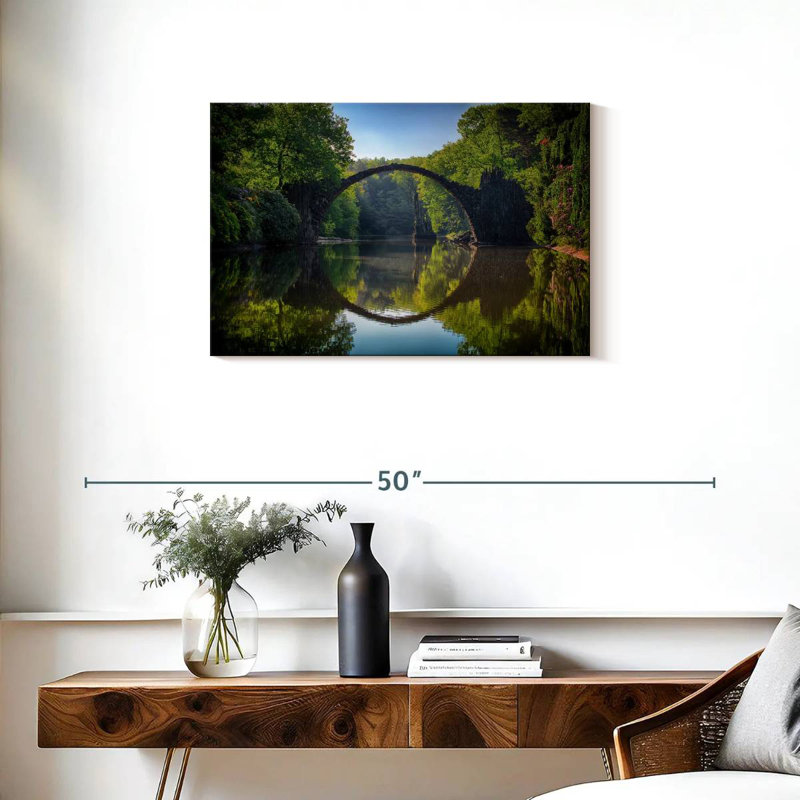 Lilie Bridge Reflection, H 20 po x l 30 po