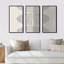 «Minimal Geometric Lines and Circle VII», reproduction de cadre photo sur toile 3 pièces-1599036317-1599036314