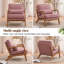 Fauteuil d'appoint rembourré en bois massif Lemley Mid Century-1120179542