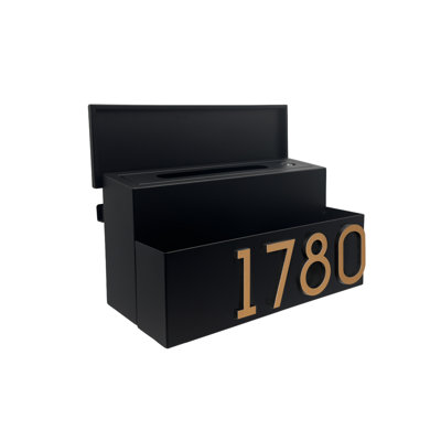 Morwen Package: MailVault Wall Planter Mailbox /w/ Stand-Off Numbers