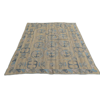 Tapis carré brun clair Oldfield