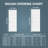 Pre-drilled 80" White Primed Solid Core Wood 5 Panel Interior Shaker Door Slab-117985020-117985024