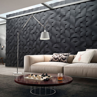 Carrelage mural en ciment aspect béton Wave 8 "x 8" Wave