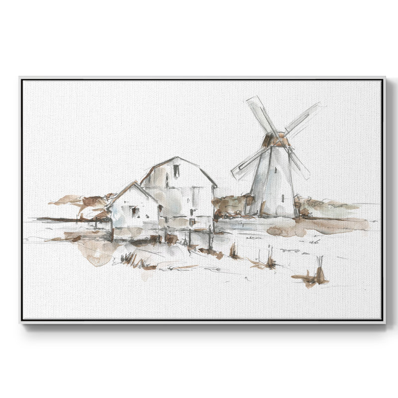 Old Mill Farm I, Blanc, H 17 po x l 25 po x P 2 po