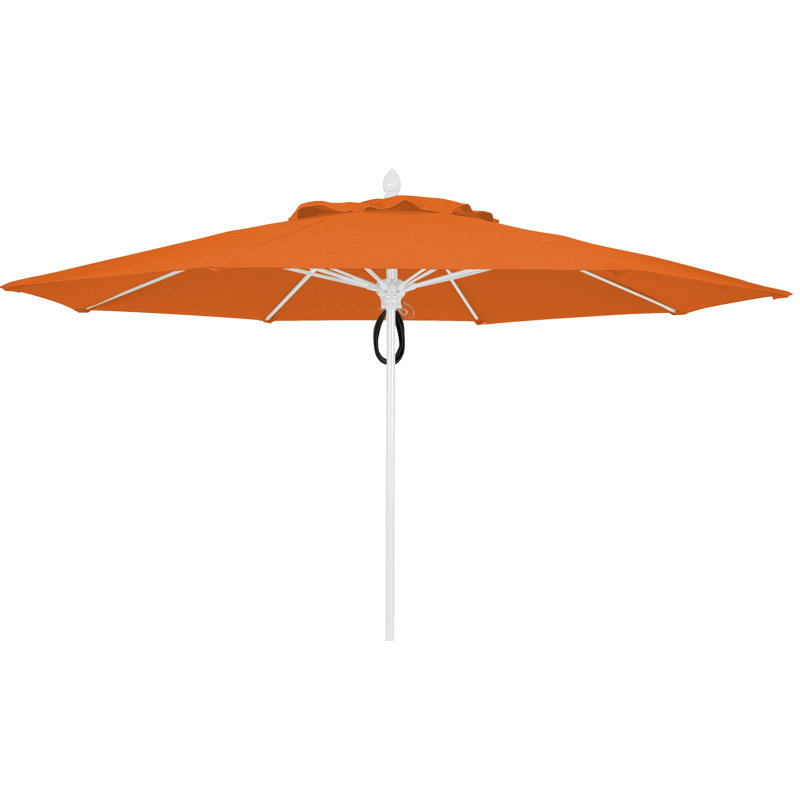 Parasol de marché 11 'Prestige, Toscan, Aluminium brillant
