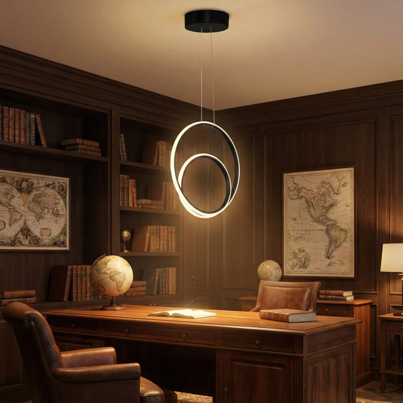 Contemporary Novelty Circular LED Chandelier