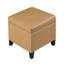 Repose-pieds 17,5 po en similicuir avec rangement-536830740