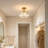 11.8in Vintage 3 - Light Semi Flush Mount Ceiling Light