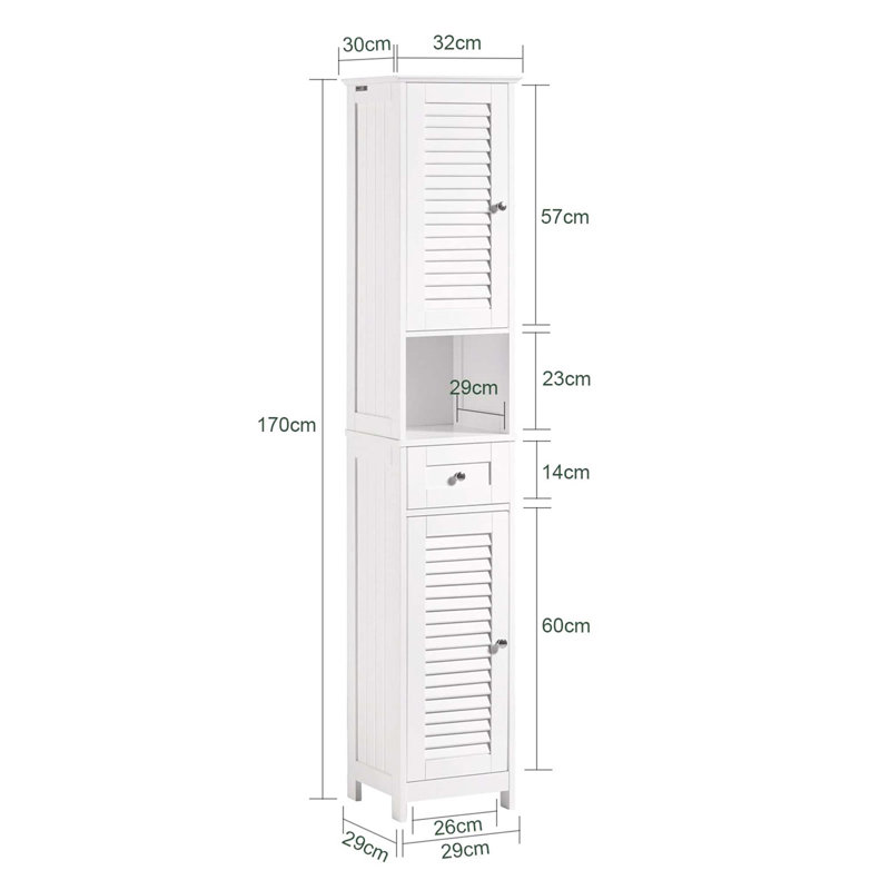 Lyonsdale Linen Cabinet, White