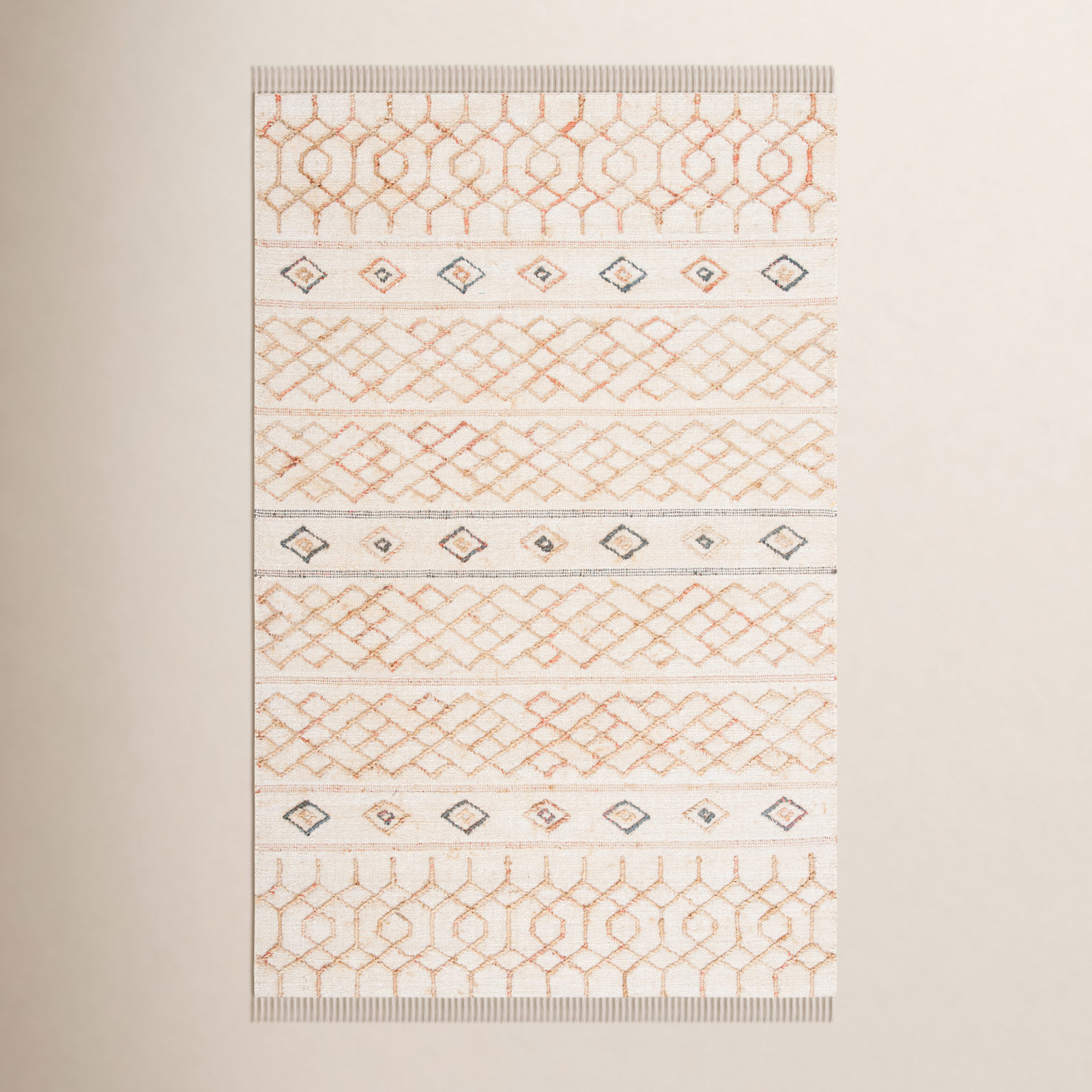 Kiya Natural Ivory Hand-Loomed Jute Rug, Rectangle 8' x 10'