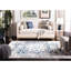 Tapis oriental iranien crème / bleu marine-1635110959
