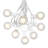 G40 Patio String Lights with 25 Multi Globe Bulbs â Outdoor String Lights â Market Bistro CafÃ© Hanging String Lights â Patio Garden Umbrella Globe Lights - 25 Feet-2048174089-2048174088