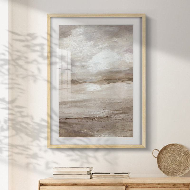 Dunes neutres - impression encadrée, Naturel, H 25,5 po x l 17,5 po