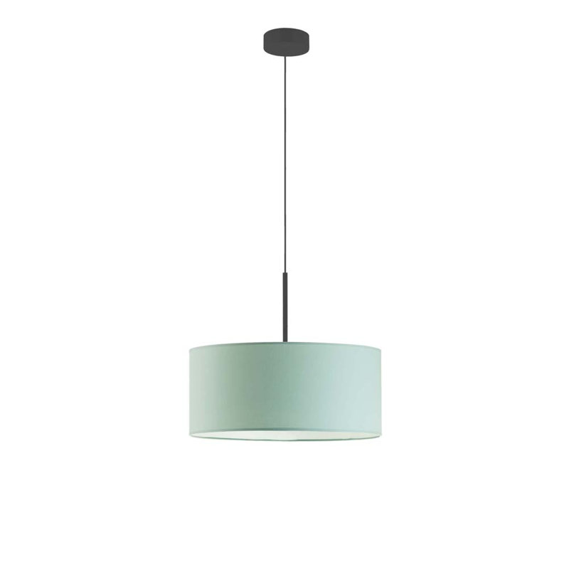 Aubryn 3 - Light Drum Pendant, Mint, 120cm H x 40cm W x 40cm D, Black