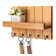 Wood Wall Organizer with Key Hooks