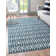 Tapis bleu / ivoire Nouren