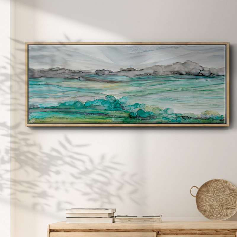 «Pastoral Abstract», toile encadrée, H 20 po x l 50 po