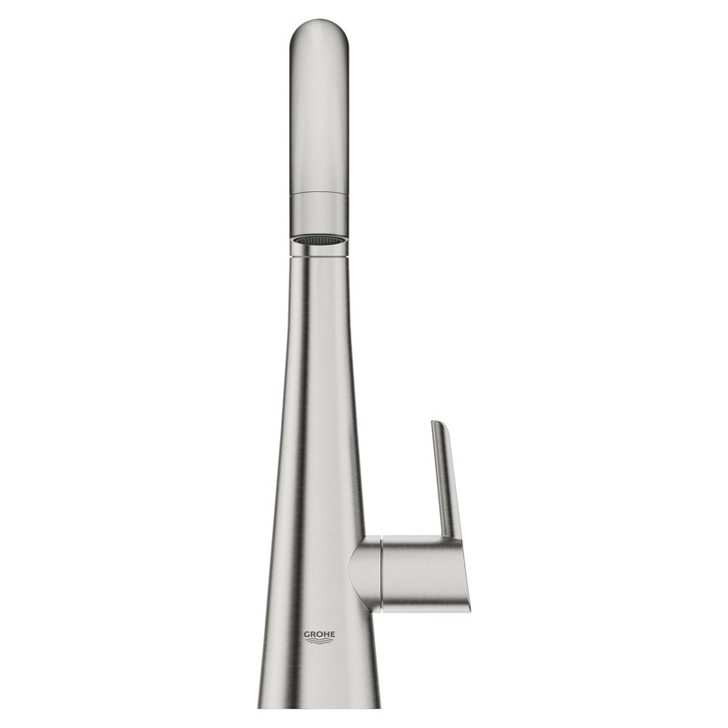 Zedra Single Handle Kitchen Faucet with Accessories, SuperSteel Infinity