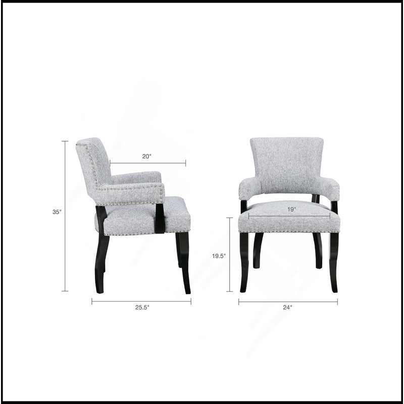 Chaise de salle à manger à accoudoirs Dawson