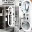 Armoire à pharmacie de salle de bain 20 * 32 pouces avec miroir grossissant 5X, brouillard et contrôle de la luminosité, armoire intégrée