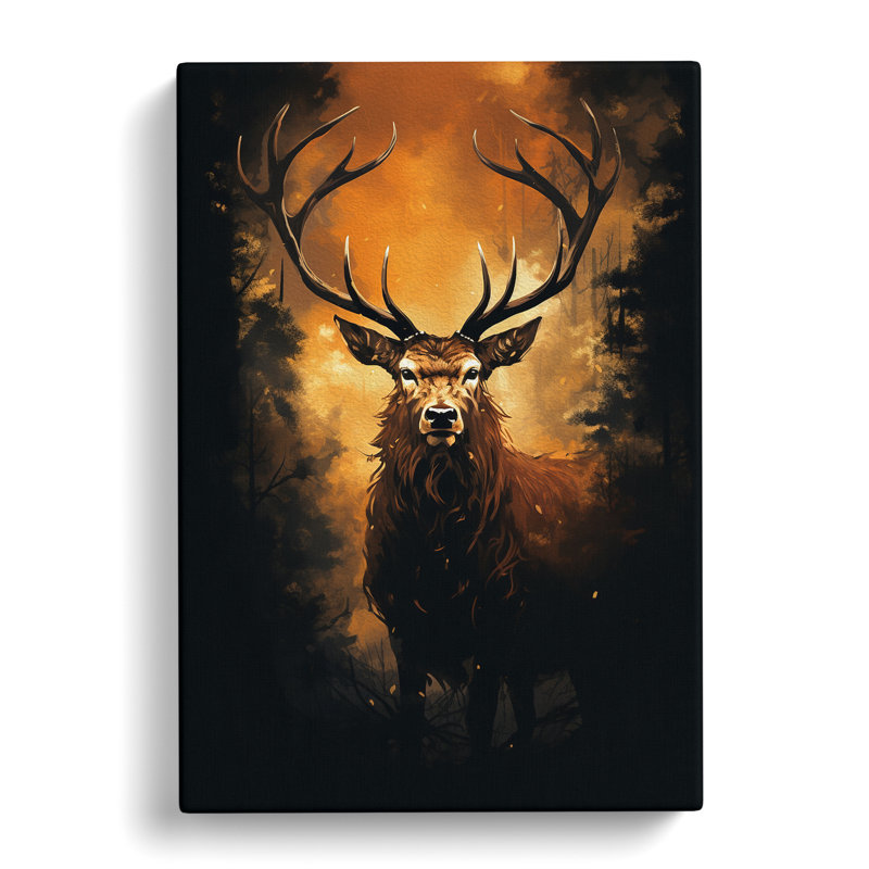 Stag - No Frame Print, 60cm H x 40cm W x 3cm D