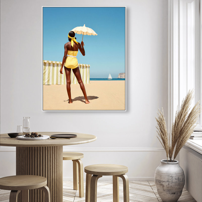 Cabana Muse III Print by Oliver Gal, 31"H x 37"W, White Floater Frame