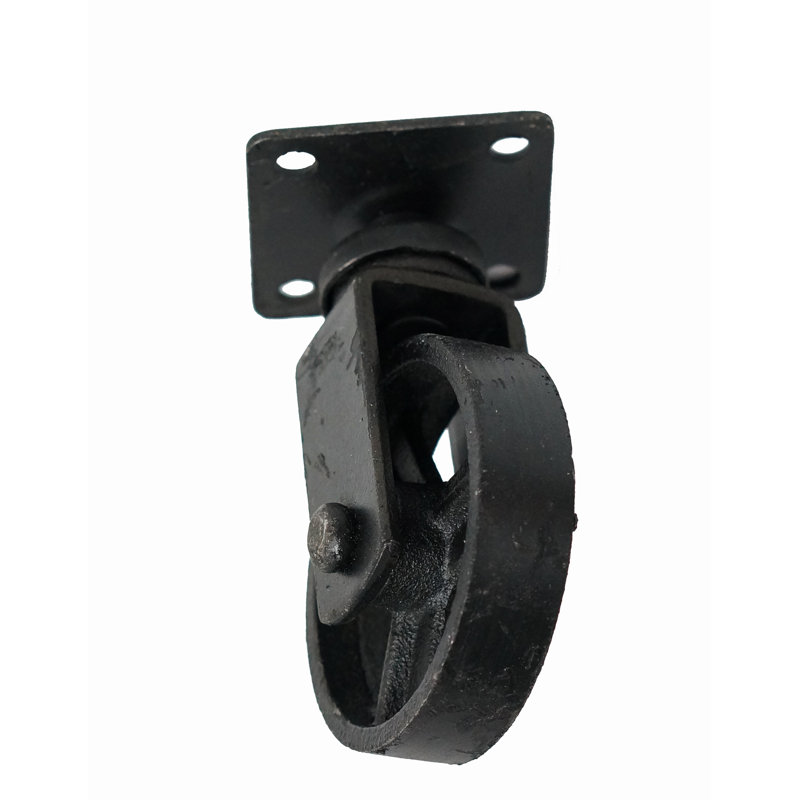 Roue en fonte, H 3,75 po x l 2,5 po x P 0,75 po